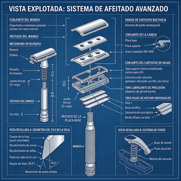 2. Afeitado a contrapelo